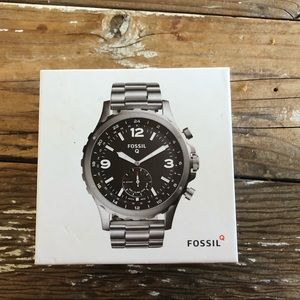 Fossil Stainless Steel Nate Hybrid Watch